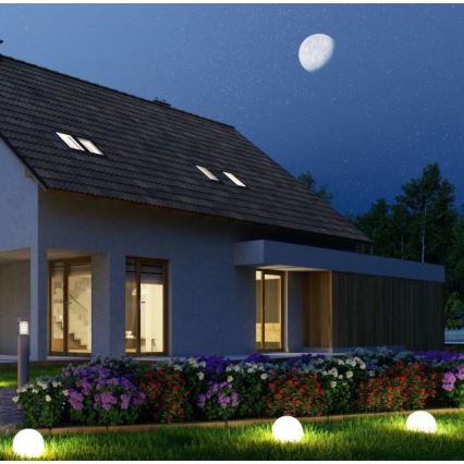 LED RGB Dimmbare Outdoor-Leuchte LED/1W/5V 1000 mAh 30 cm IP67 + Fernbedienung