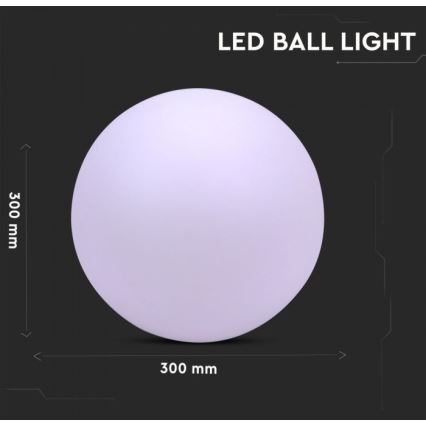 LED RGB Dimmbare Outdoor-Leuchte LED/1W/5V 1000 mAh 30 cm IP67 + Fernbedienung