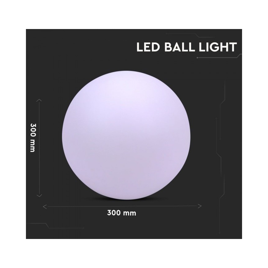 LED RGB Dimmbare Outdoor-Leuchte LED/1W/5V 1000 mAh 30 cm IP67 + Fernbedienung