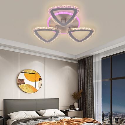 LED RGB dimmbare Deckenleuchte LED/45W/230V 3000-6500K + Fernbedienung