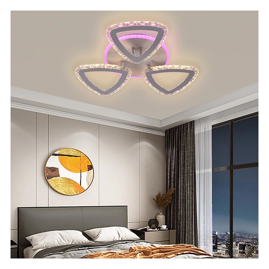LED RGB dimmbare Deckenleuchte LED/45W/230V 3000-6500K + Fernbedienung
