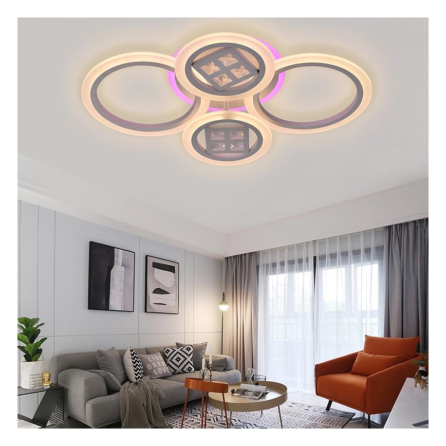 LED RGB dimmbare Deckenleuchte LED/50W/230V 3000-6500K + Fernbedienung