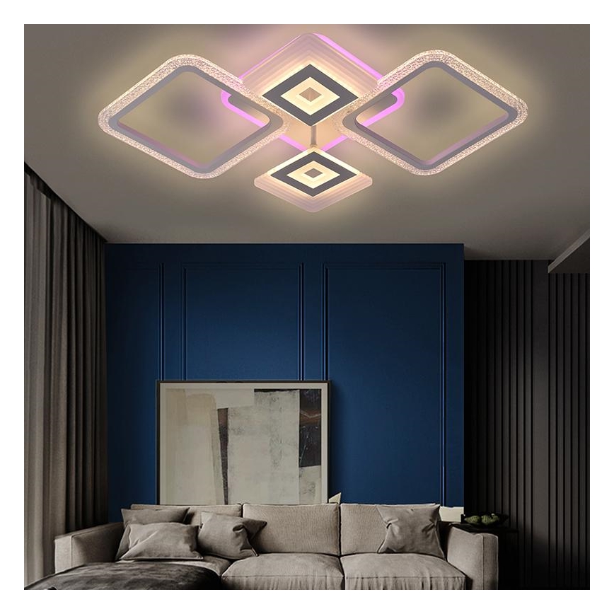 LED RGB Dimmbarer Deckenleuchter LED/65W/230V 3000-6500K + Fernbedienung