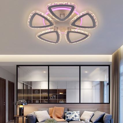LED RGB dimmbare Deckenleuchte LED/70W/230V 3000-6500K + Fernbedienung