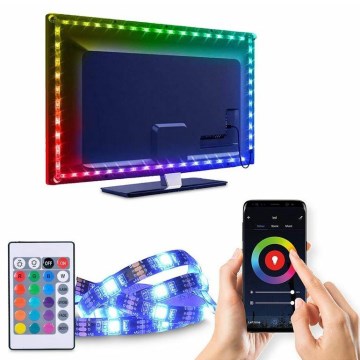 LED RGB dimmbarer Streifen für TV LED/6W/5V Wi-Fi Tuya + Fernbedienung 0,5m