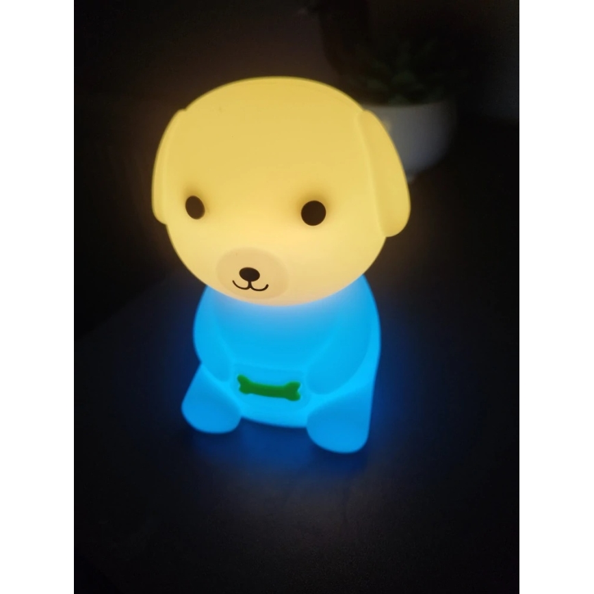 LED RGBW Dimmbares aufladbares Nachtlicht für Kinder LED/2,5W/5V 3000K 1200 mAh Hund