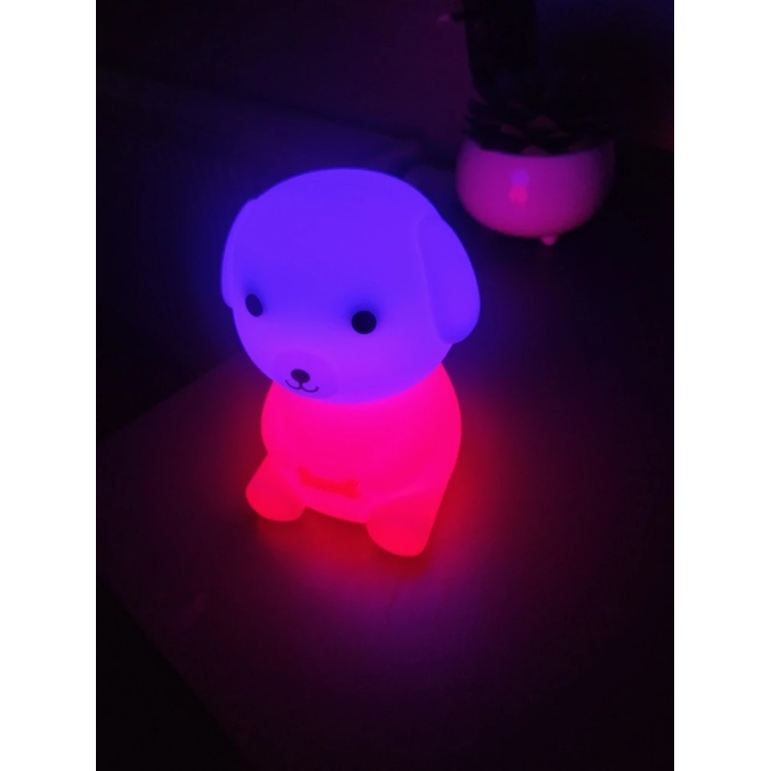 LED RGBW Dimmbares aufladbares Nachtlicht für Kinder LED/2,5W/5V 3000K 1200 mAh Hund