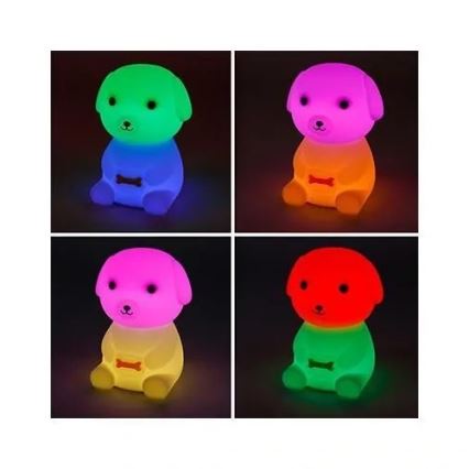 LED RGBW Dimmbares aufladbares Nachtlicht für Kinder LED/2,5W/5V 3000K 1200 mAh Hund
