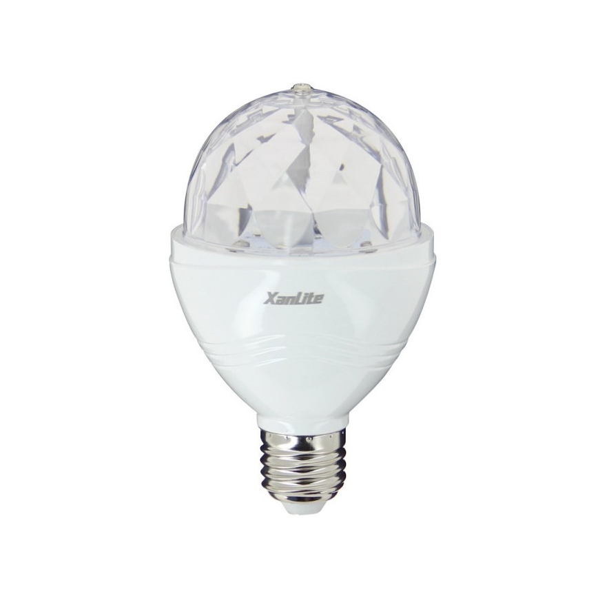 LED-RGB-Glühbirne DISCO A60 E27/3W/230V