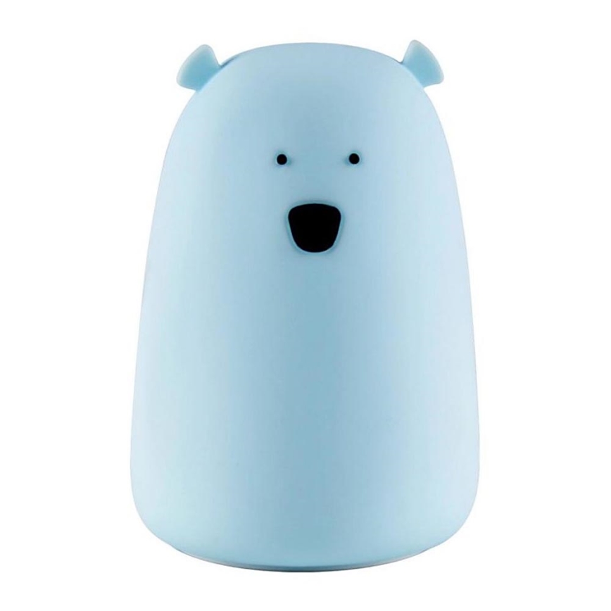 LED RGB Kinder-Touchlampe BÄR LED/0,8W/5V blau
