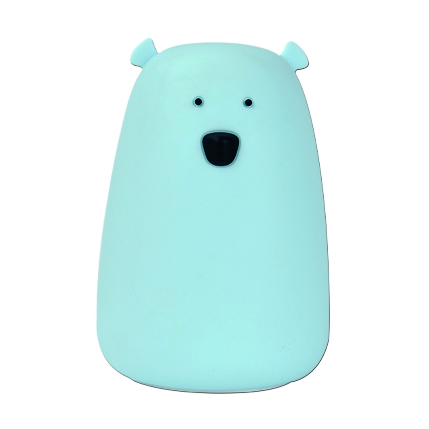 LED RGB Kinder-Touchlampe BÄR LED/0,8W/5V blau