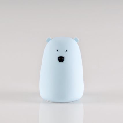 LED RGB Kinder-Touchlampe BÄR LED/0,8W/5V blau