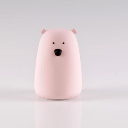 LED RGB Kinder-Touchlampe BÄR LED/0,8W/5V rosa + USB