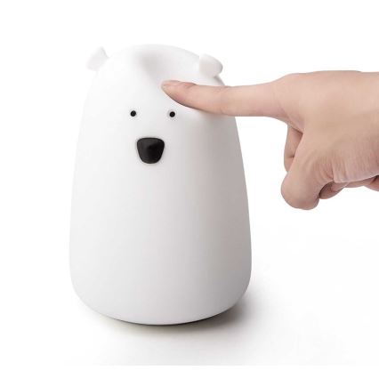 LED RGB Kinder-Touchlampe BÄR LED/0,8W/5V weiß + USB