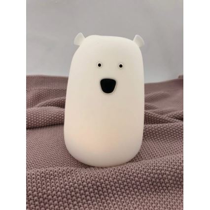 LED RGB Kinder-Touchlampe BÄR LED/0,8W/5V weiß + USB
