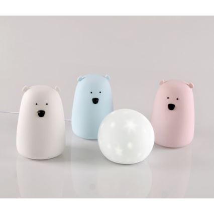 LED RGB Kinder-Touchlampe BÄR LED/0,8W/5V weiß + USB
