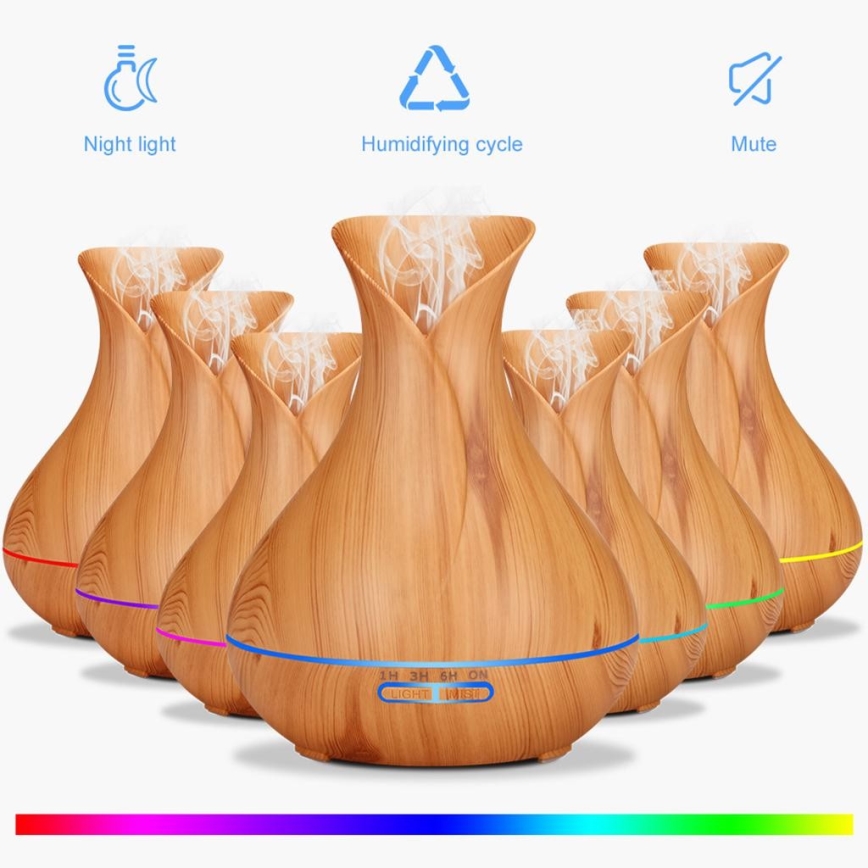 LED RGB Luftbefeuchter und Ionisator 400 ml
