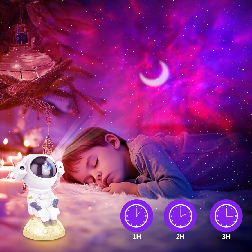 LED-RGB-Projektor 3-in-1 LED/5W/5V 3000/4000/6000K Astronaut mit Fernbedienung