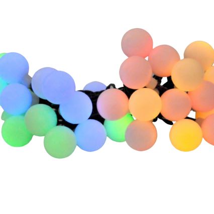 LED RGB Solar-Lichterkette PARTY 30xLED/1,2V 400 mAh 3,9 m IP44