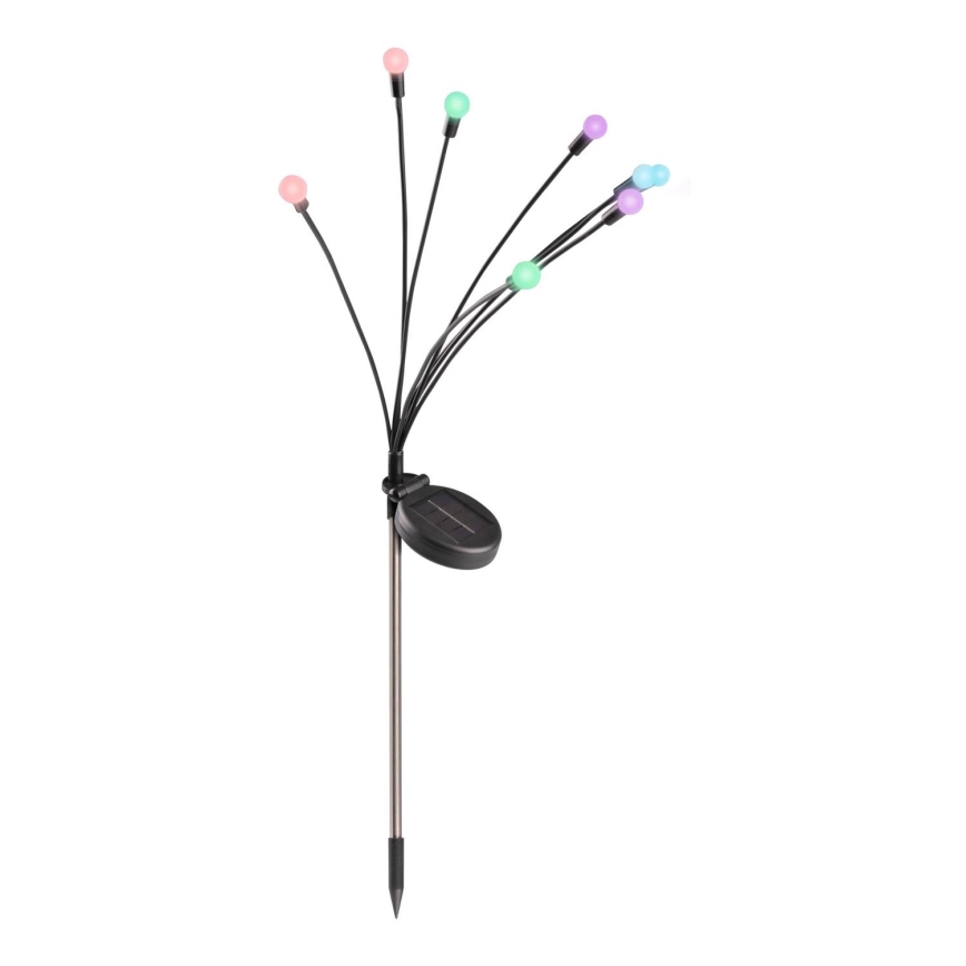 LED RGB Solarleuchte FIORINI 8xLED/1,2V 600 mAh IP44 schwarz