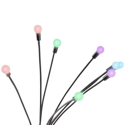 LED RGB Solarleuchte FIORINI 8xLED/1,2V 600 mAh IP44 schwarz