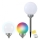 LED-RGB-Solarleuchte LED/0,2W/1,2V 600 mAh IP44