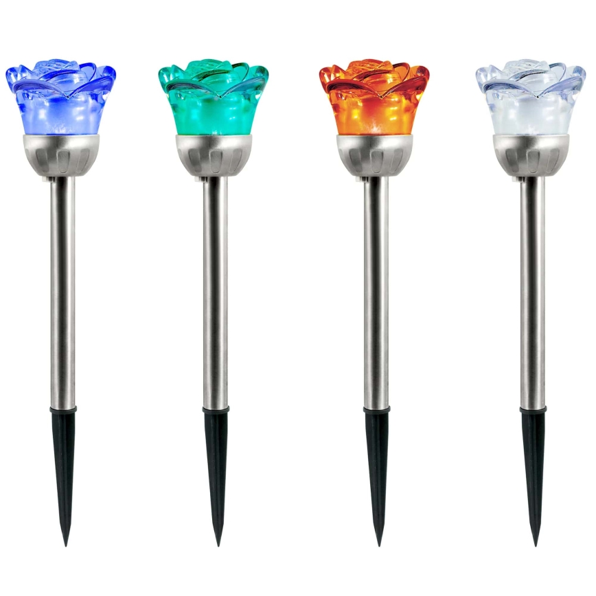 LED RGB Solarleuchte ROSE LED/1,2V 100 mAh IP44