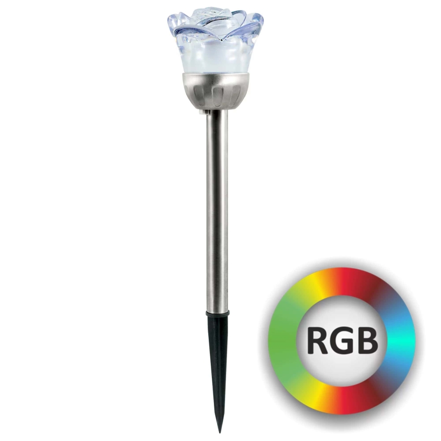 LED-RGB-Solarleuchte ROSE LED/1,2V IP44