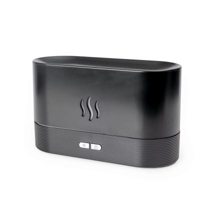 LED RGB Ultraschall Aroma-Diffusor und Luftbefeuchter mit Beleuchtung 180ml Schwarz