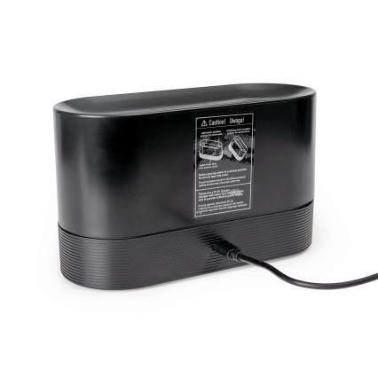 LED RGB Ultraschall Aroma-Diffusor und Luftbefeuchter mit Beleuchtung 180ml Schwarz