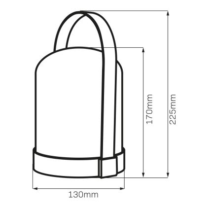 LED RGBW Dekorative Tischlampe MINORKA LED/0,3W/4,5V 3xAA