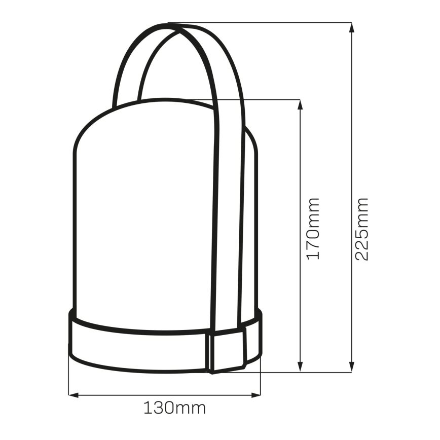 LED RGBW Dekorative Tischlampe MINORKA LED/0,3W/4,5V 3xAA