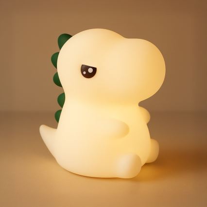 LED RGBW Dimmbares wiederaufladbares Nachtlicht mit Touch-Bedienung für Kinder DINO LED/1W/5V 1200 mAh