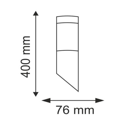 LED RGBW dimmbare Außenwandleuchte LIVIA 1xE27/6,5W/230V 2700-6500K Wi-Fi IP44 silber