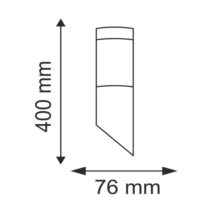 LED RGBW dimmbare Außenwandleuchte LIVIA 1xE27/6,5W/230V 2700-6500K Wi-Fi IP44 silber