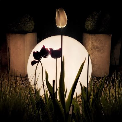 LED RGBW dimmbare Außenleuchte GLOBO 1xE27/9W/230V 2700–6500K Ø 30 cm IP44 Wi‑Fi