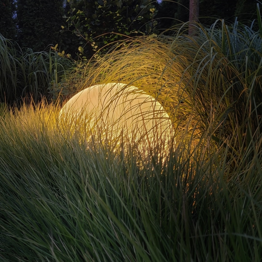 LED RGBW dimmbare Außenleuchte GLOBO 1xE27/9W/230V 2700–6500K Ø 30 cm IP44 Wi‑Fi