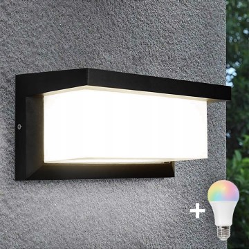 LED RGBW Dimmbare Außenwandleuchte NEELY LED/12W/230V 2700-6500K IP54 Wi-Fi Anthrazit