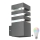 LED RGBW dimmbare Außenwandleuchte TEKSAS 1xE27/12W/230V 2700-6500K Wi-Fi IP44 Anthrazit