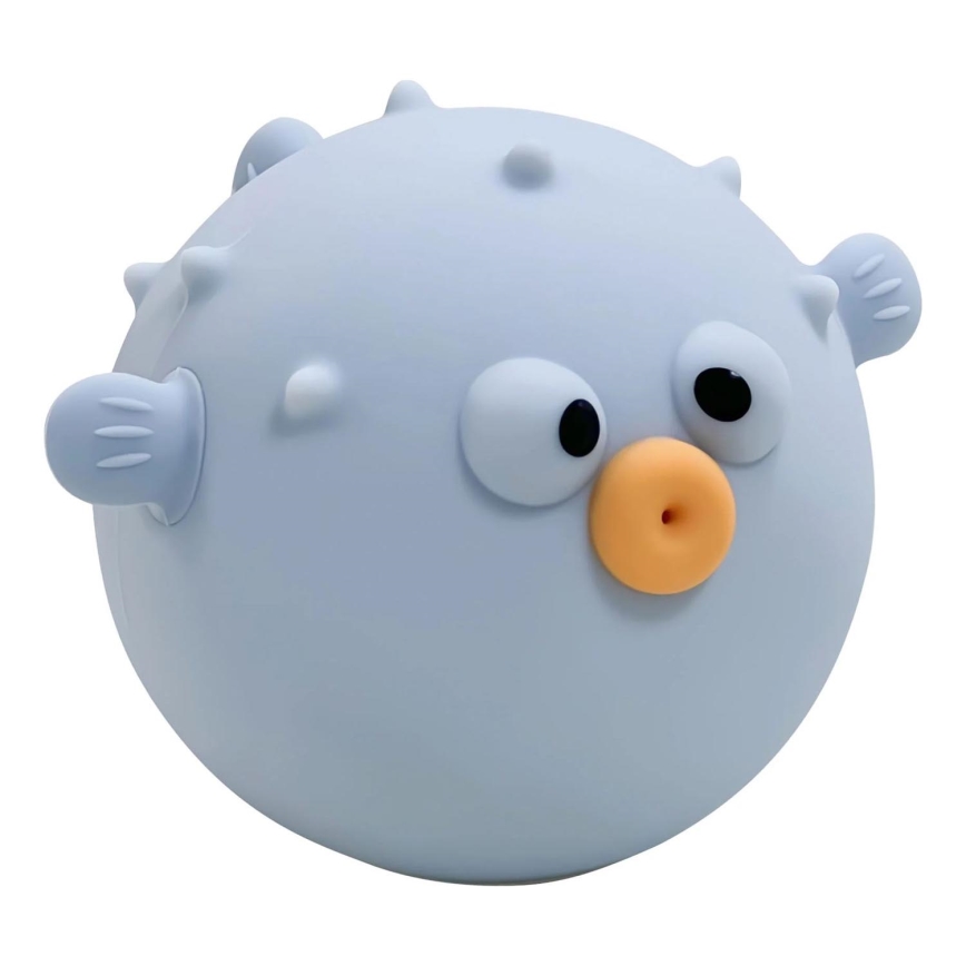 LED RGBW Dimmbare Kinder-Leuchte mit Touch-Funktion HELI LED/1W/5V USB 1200 mAh Fisch blau