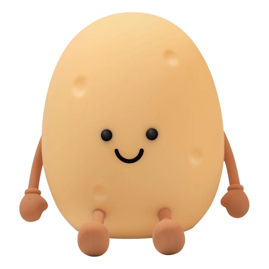 LED RGBW Dimmbare Kinder-Leuchte mit Touch-Funktion POTATO LED/2W/5V USB 1200 mAh Kartoffel