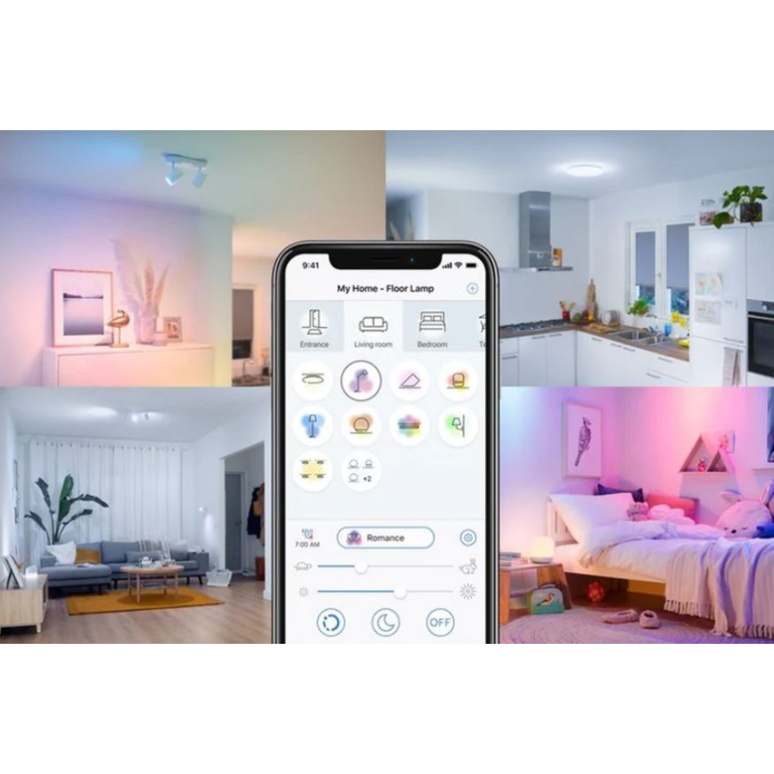 LED RGBW dimmbare Lampe A80 E27/18,5W/230V 2200-6500K CRI 90 Wi-Fi - WiZ