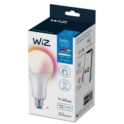 LED RGBW dimmbare Lampe A80 E27/18,5W/230V 2200-6500K CRI 90 Wi-Fi - WiZ
