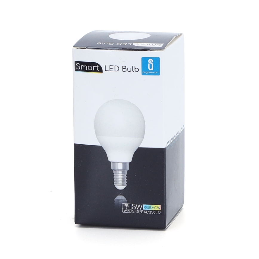 LED RGBW dimmbare Glühbirne G45 E14/5W/230V 3000-6500K Wi-Fi - Aigostar
