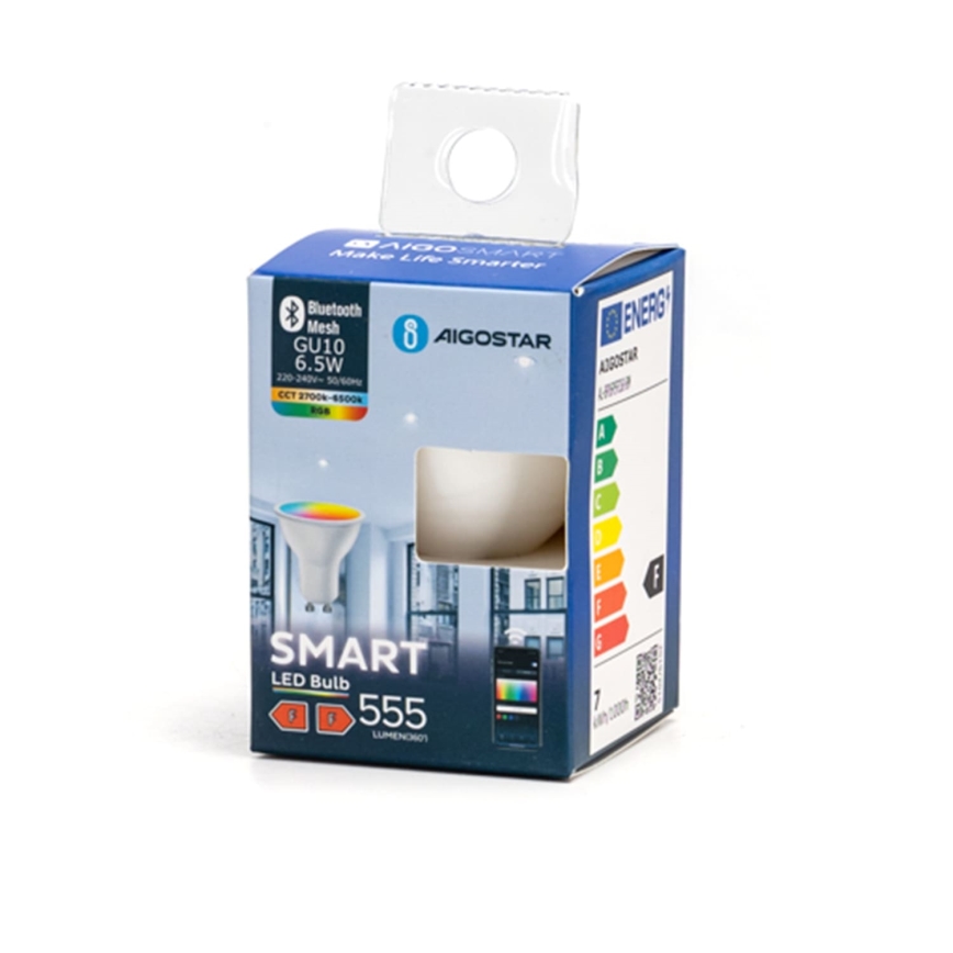 LED RGBW Dimmable Lampe MESH Smart GU10/6,5W/230V 2700-6500K - Aigostar