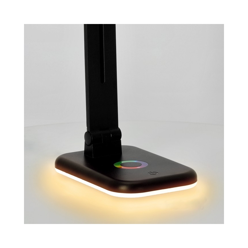 LED RGBW Dimmbare Tischleuchte NOBLITE LED/7W/5V 3000/4000/6500K schwarz
