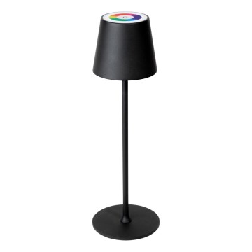 LED RGBW dimmbare, wiederaufladbare Außenlampe LED/1,5W/4000 mAh 3000K IP44 schwarz