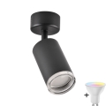 LED RGBW dimmbarer Badezimmer-Einbaustrahler TURYN 1xGU10/6,5W/230V 2700-6500K Wi-Fi IP44 schwarz