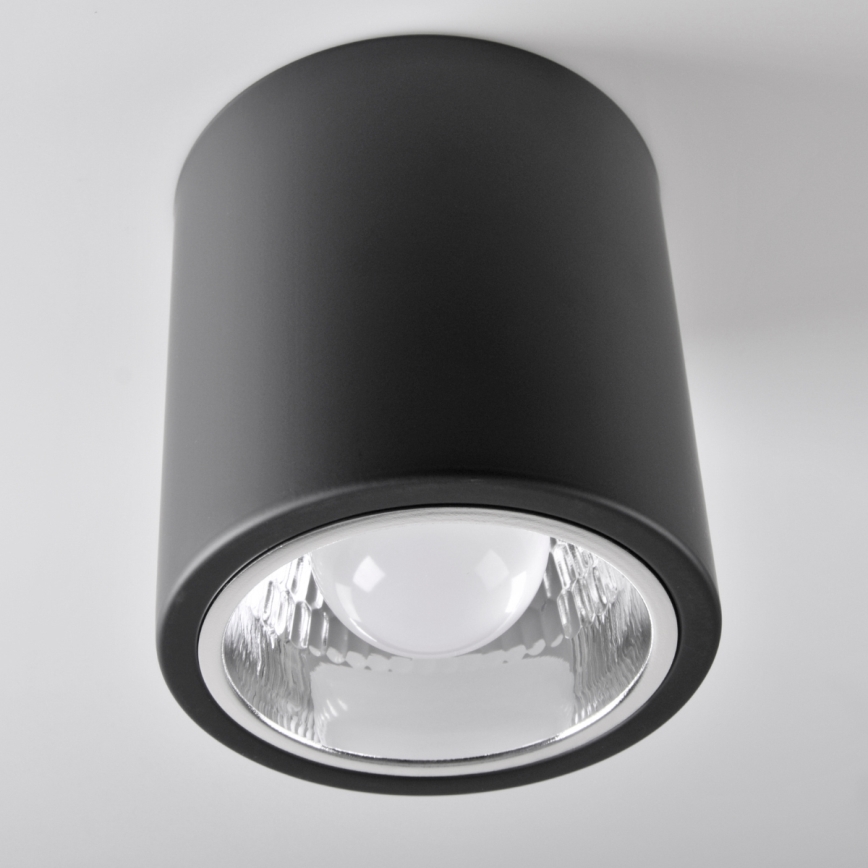 LED RGBW dimmbarer Deckenspot JUPITER 1xE27/6,5W/230V 2700-6500K Wi-Fi Ø13 cm schwarz