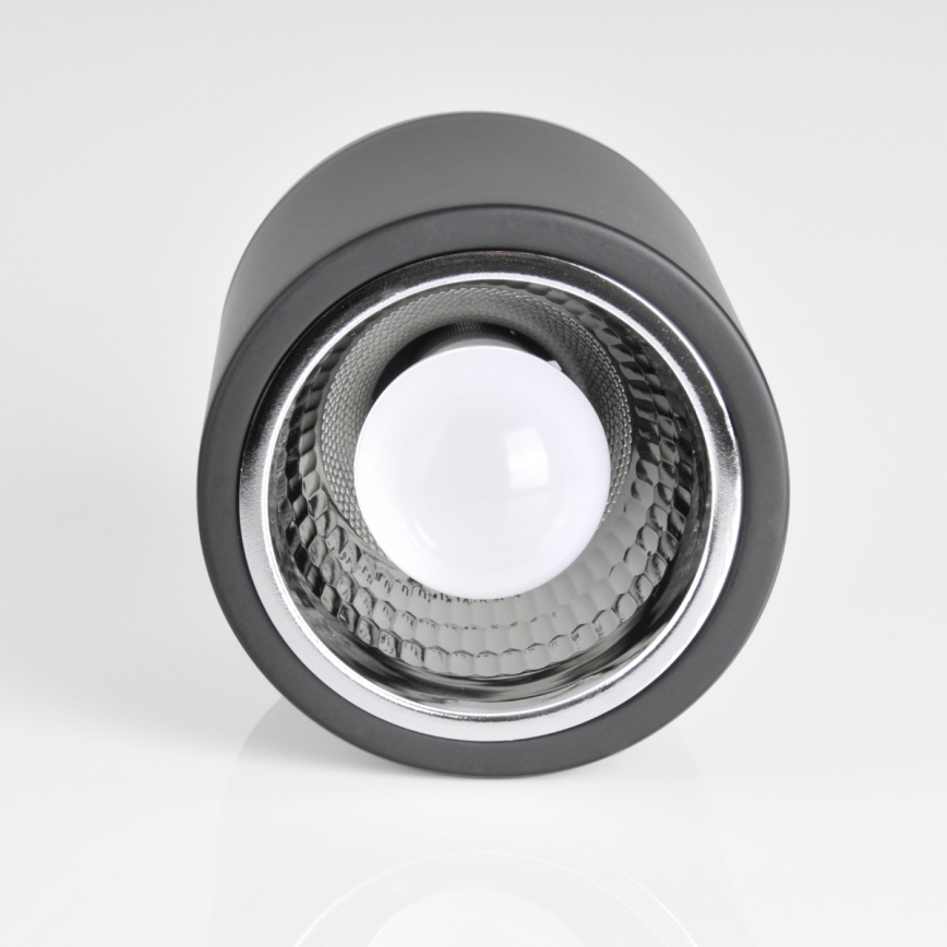 LED RGBW dimmbarer Deckenspot JUPITER 1xE27/6,5W/230V 2700-6500K Wi-Fi Ø13 cm schwarz